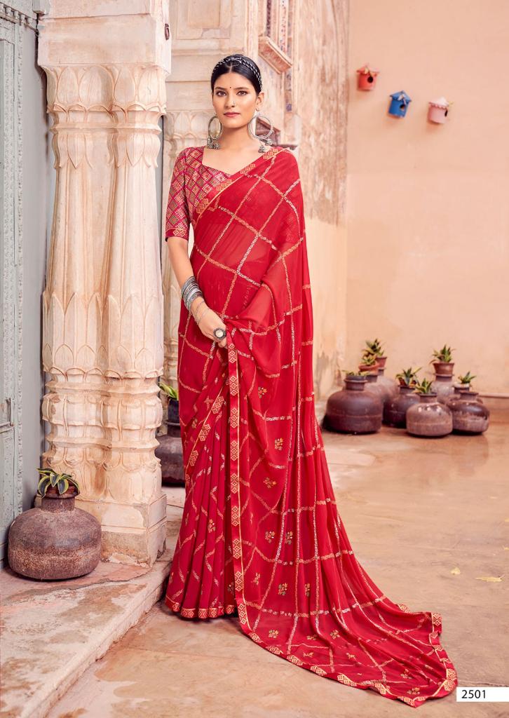 lt kashvi creation kalki geprgette elegant saree catalog