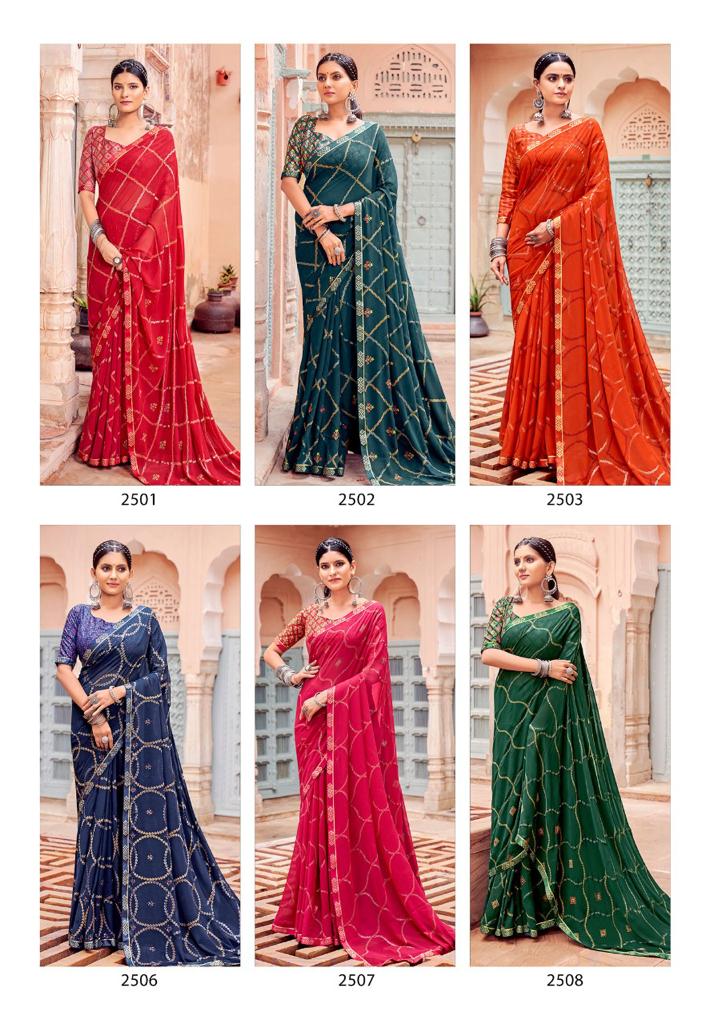 lt kashvi creation kalki geprgette elegant saree catalog