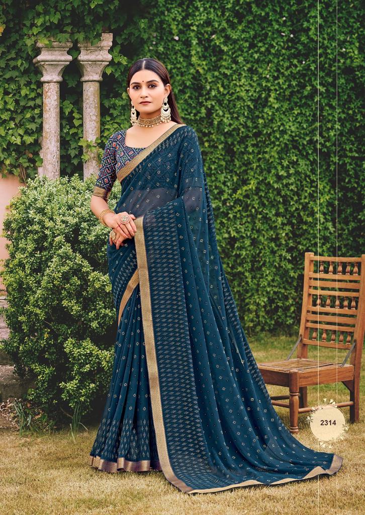 lt kashvi creation mannat georgette innovative look saree catalog