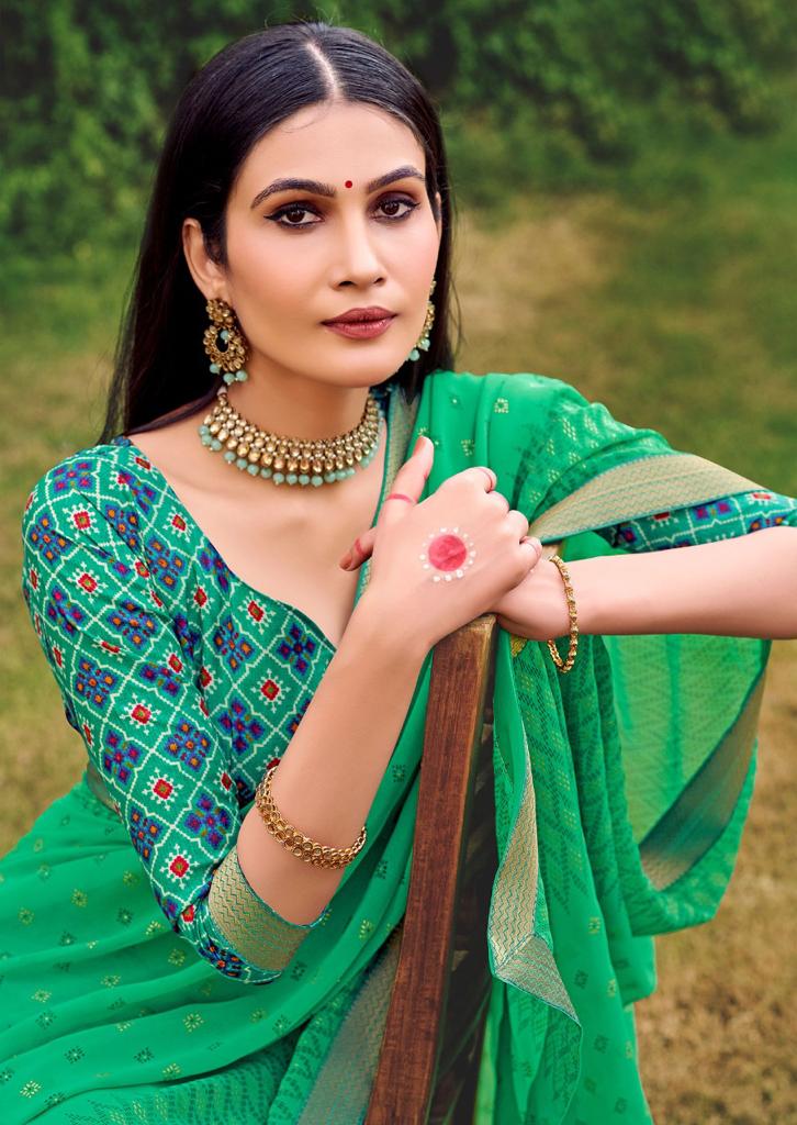 lt kashvi creation mannat georgette innovative look saree catalog