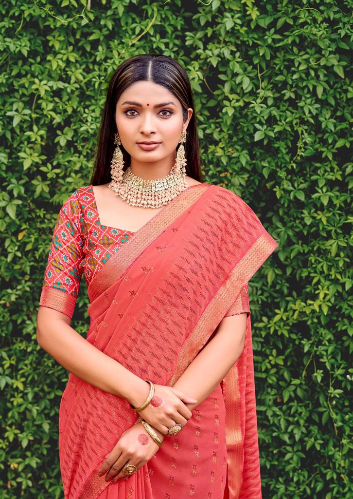 lt kashvi creation mannat georgette innovative look saree catalog