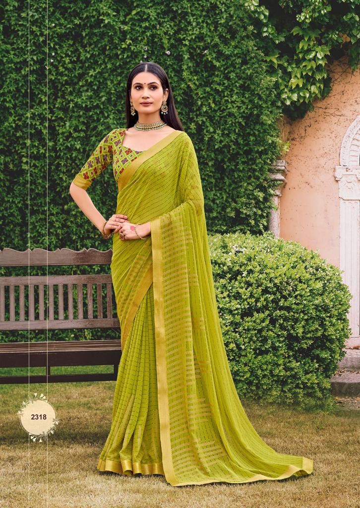 lt kashvi creation mannat georgette innovative look saree catalog