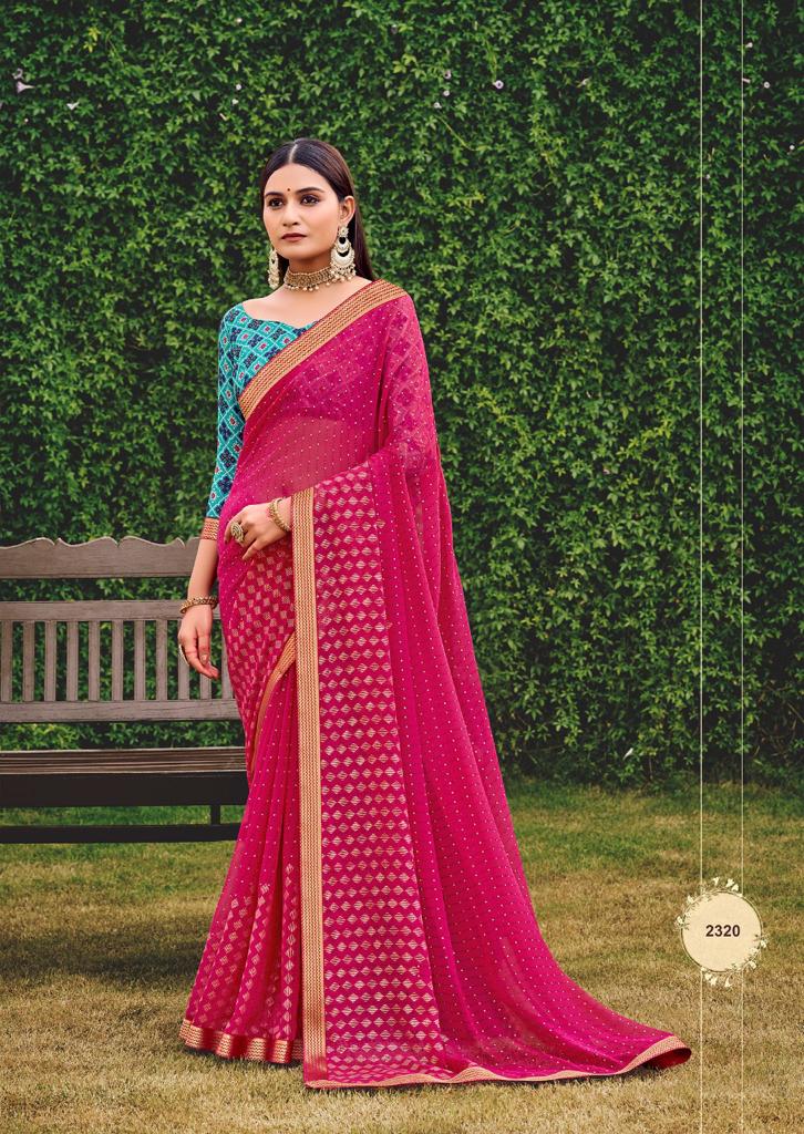 lt kashvi creation mannat georgette innovative look saree catalog