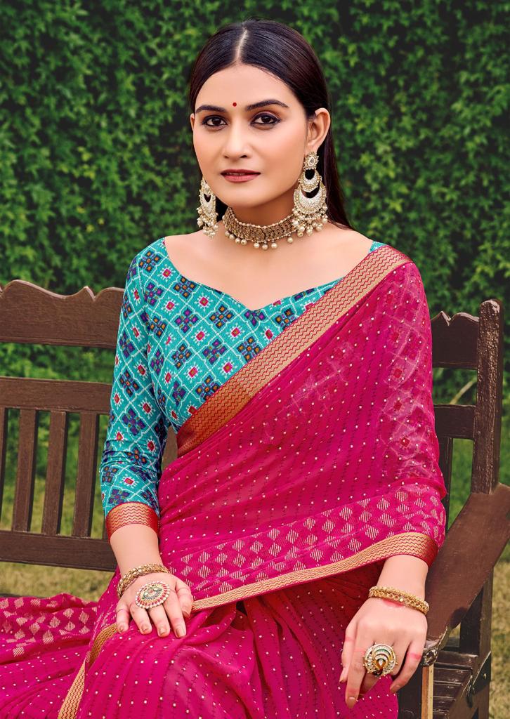 lt kashvi creation mannat georgette innovative look saree catalog