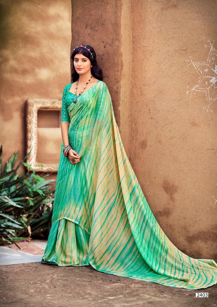 lt kashvi creation nandani chiffon elegant saree catalog