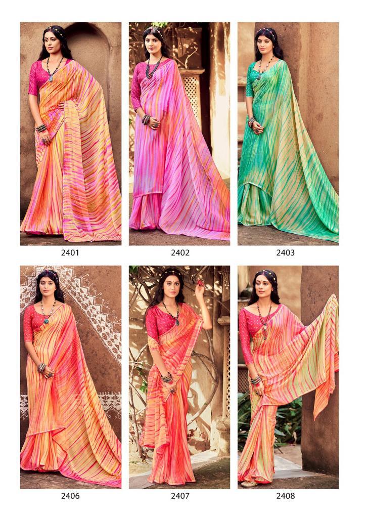 lt kashvi creation nandani chiffon elegant saree catalog