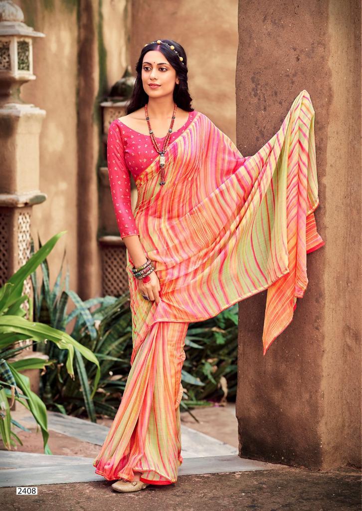 lt kashvi creation nandani chiffon elegant saree catalog