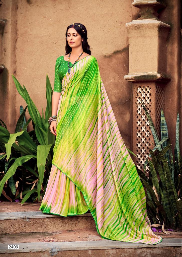 lt kashvi creation nandani chiffon elegant saree catalog