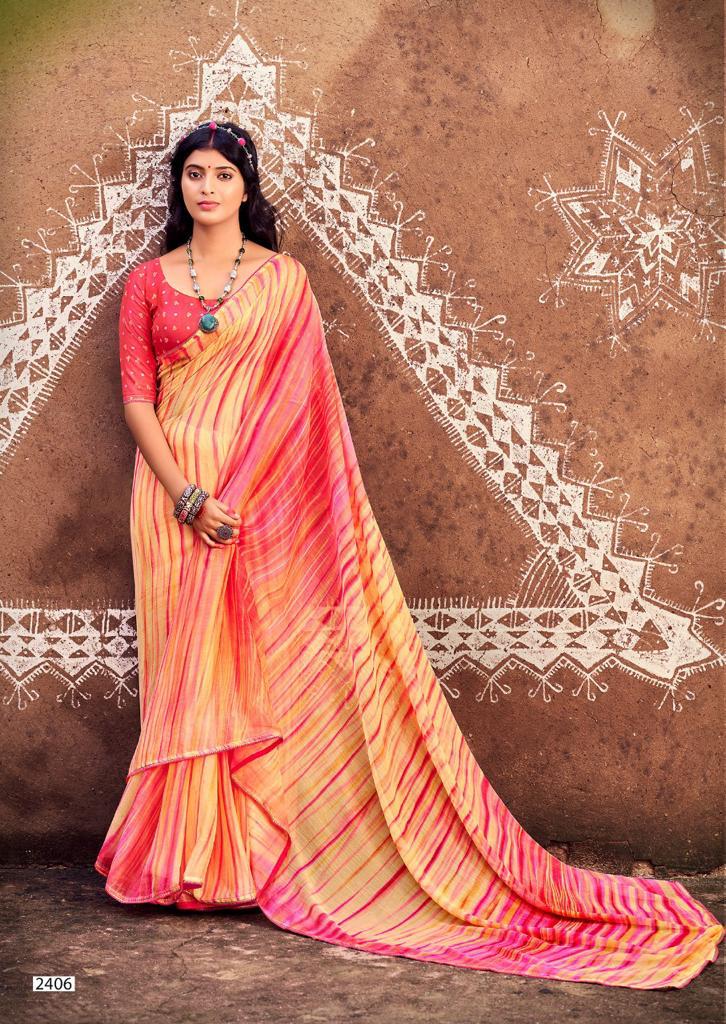 lt kashvi creation nandani chiffon elegant saree catalog