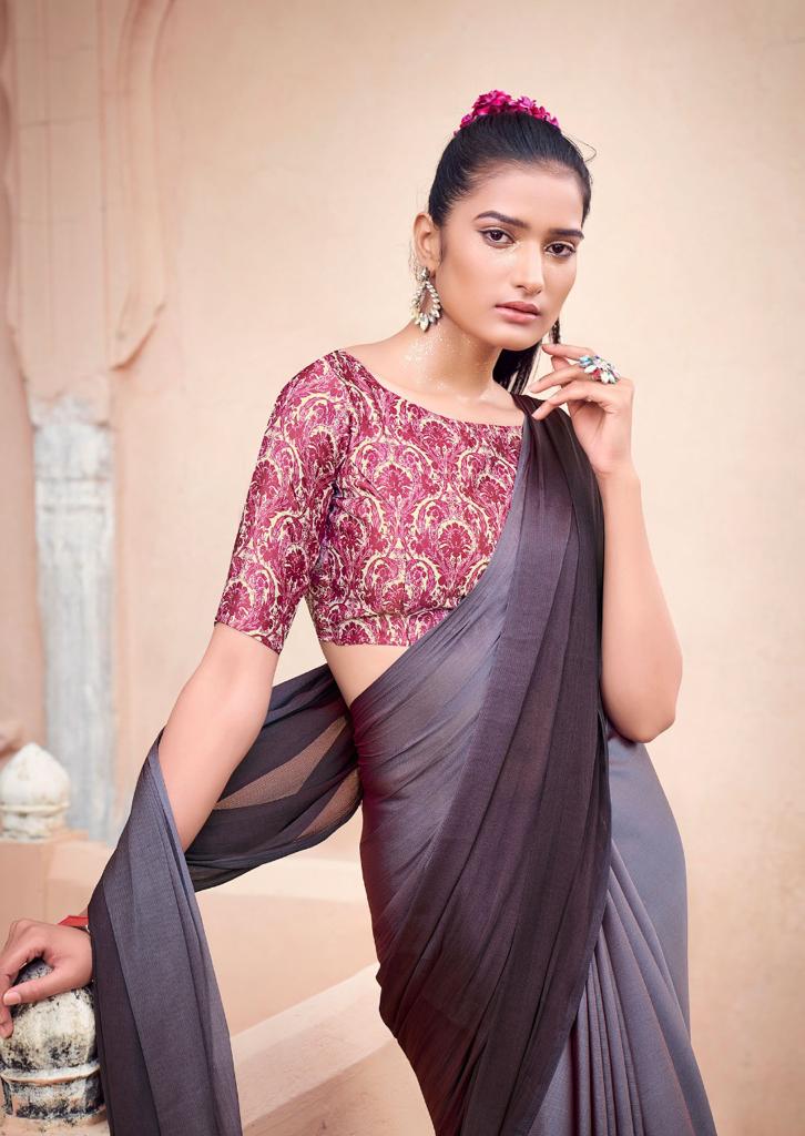 lt kashvi creation pranshi chiffon new and modern style saree catalog