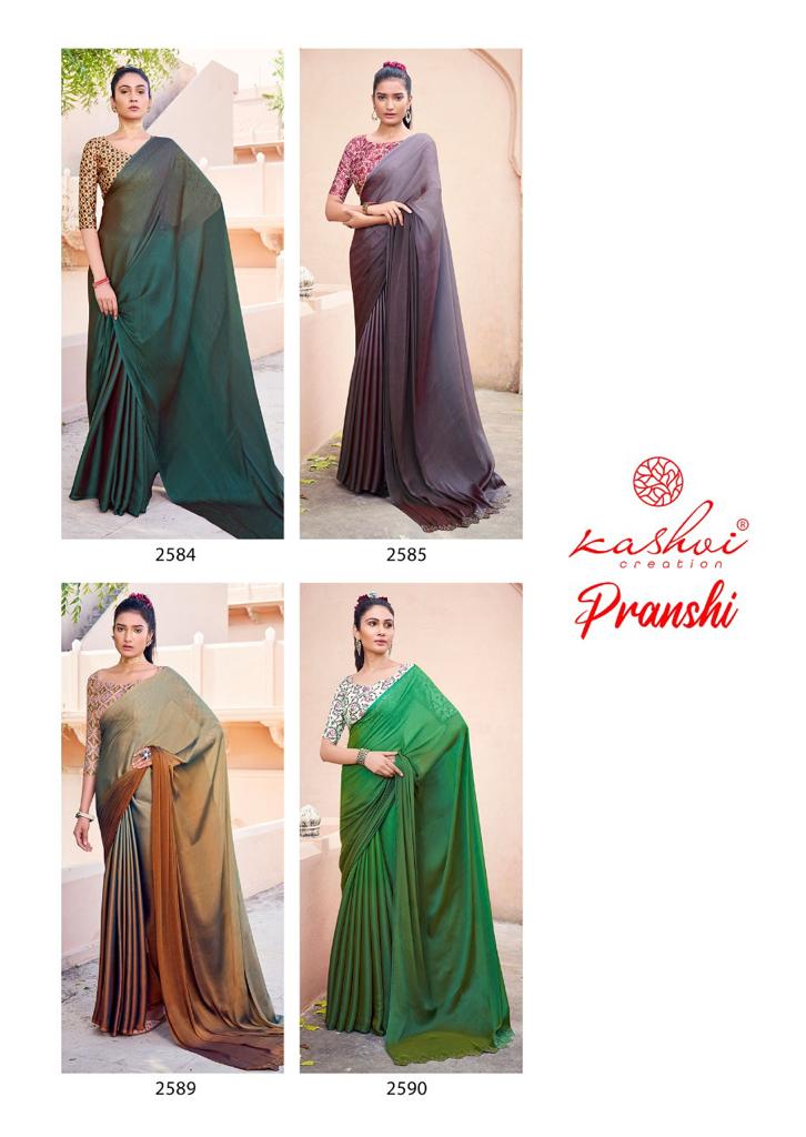 lt kashvi creation pranshi chiffon new and modern style saree catalog