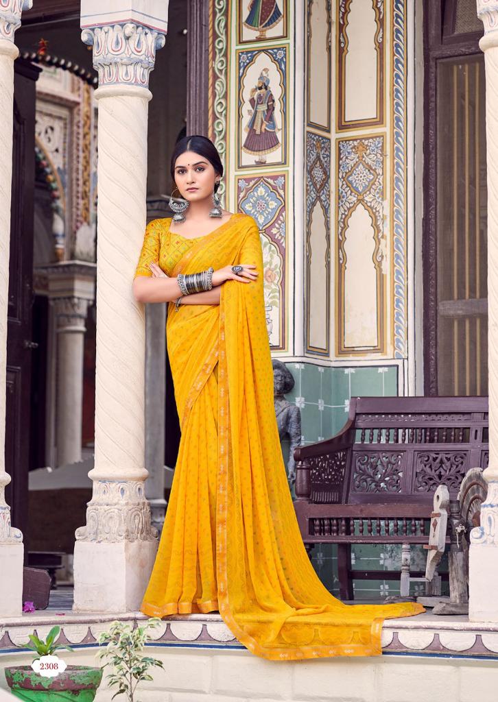 lt kashvi creation rangrez georgette attrective print saree catalog