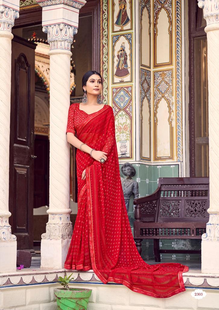 lt kashvi creation rangrez georgette attrective print saree catalog