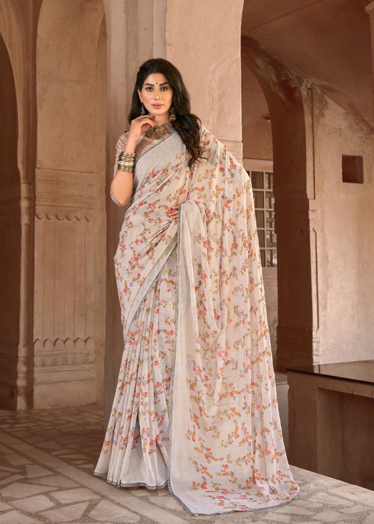 lt kashvi creation shraddha georgette attrective print saree catalog