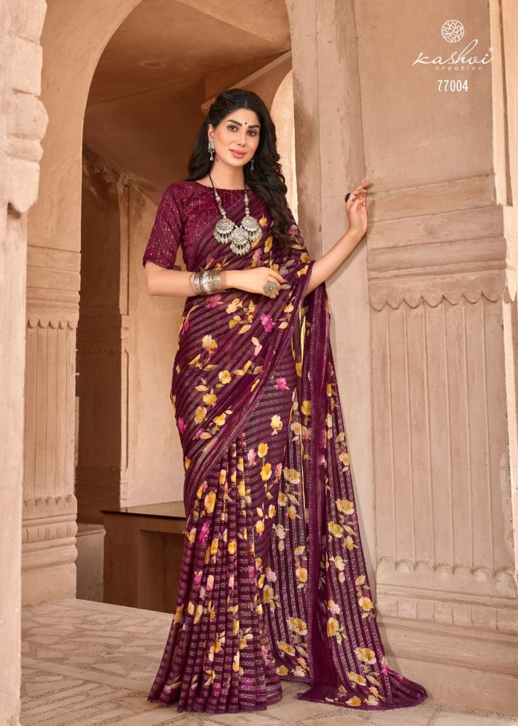 lt kashvi creation shraddha georgette attrective print saree catalog