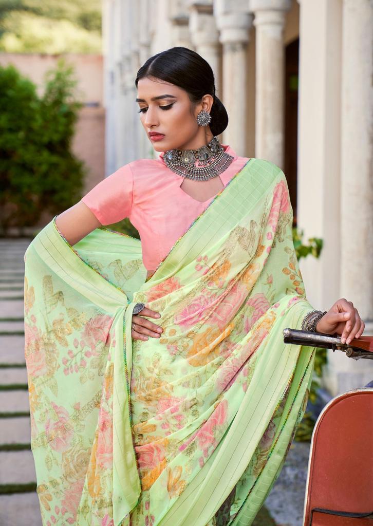 lt keshvi creation tanvi moss aattractive saree catalog