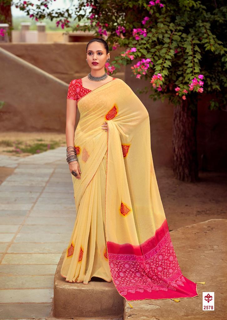 lt saree kashvi creation mishti georgette attractive look saree catalog