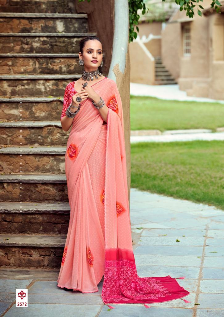 lt saree kashvi creation mishti georgette attractive look saree catalog