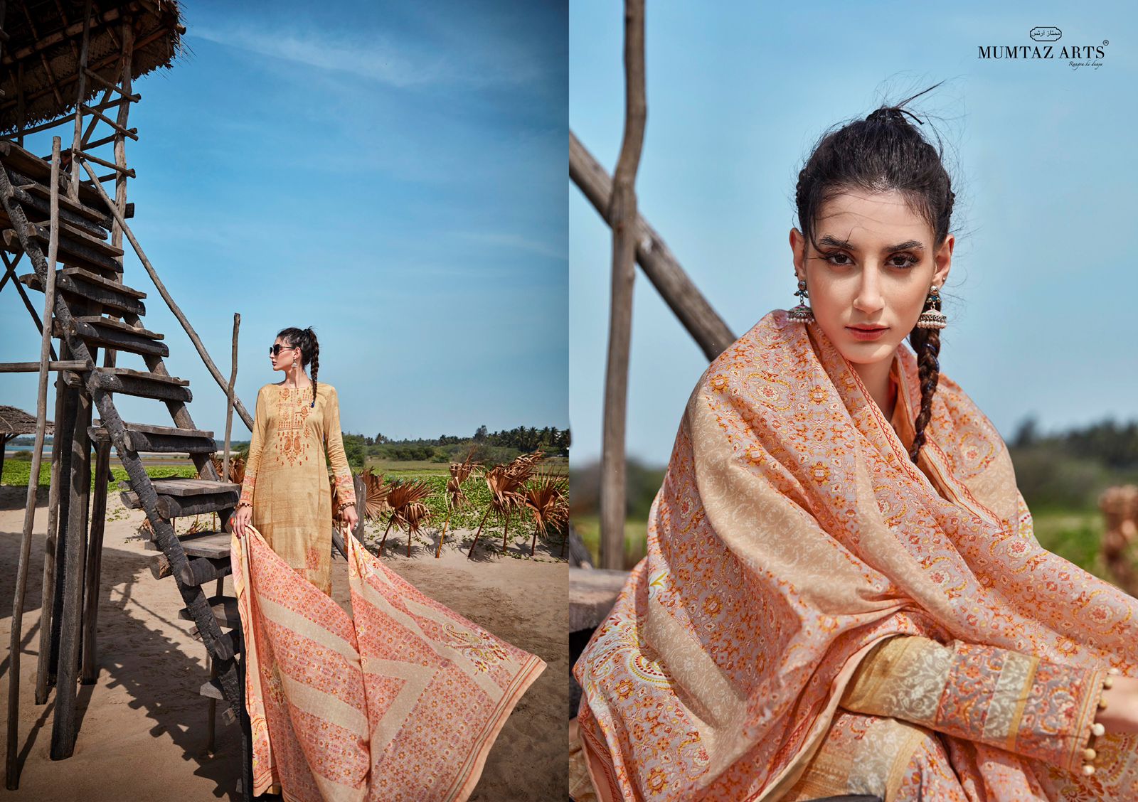 mumtaz art samah lawn cotton exclusive print salwar suit catalog