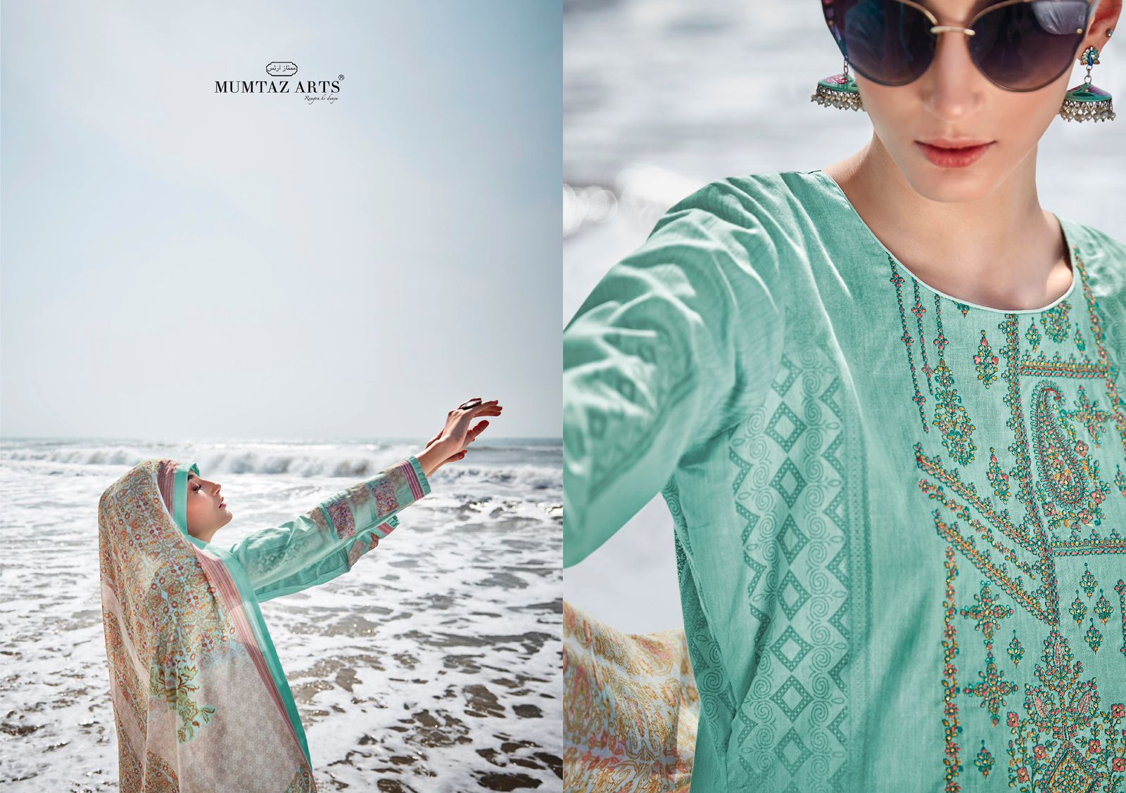 mumtaz art samah lawn cotton exclusive print salwar suit catalog