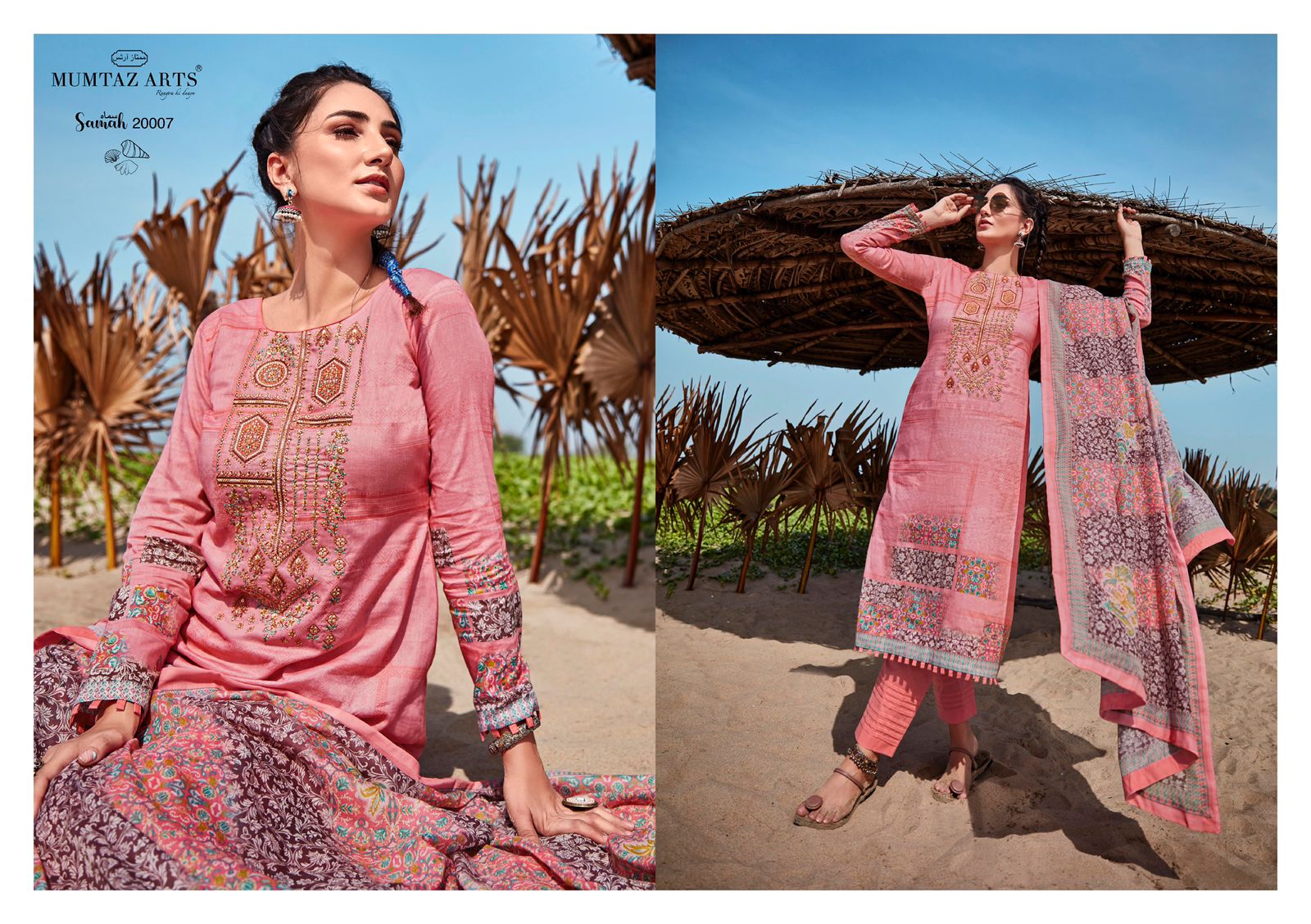 mumtaz art samah lawn cotton exclusive print salwar suit catalog