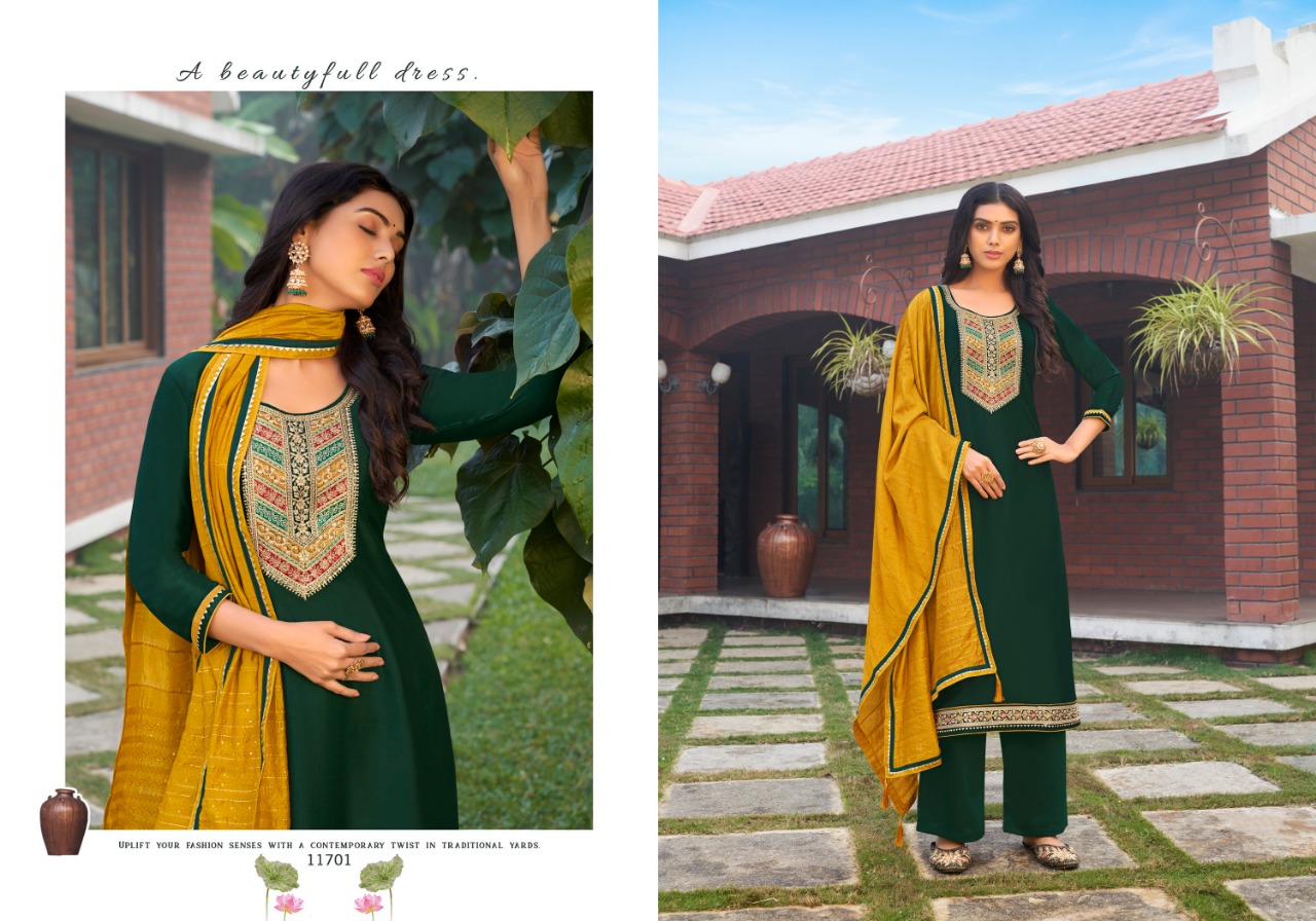 panch ratna kilory silk catchy look salwar suit catalog