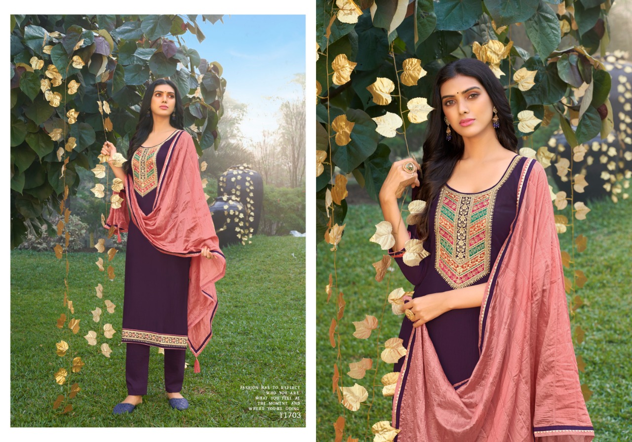 panch ratna kilory silk catchy look salwar suit catalog