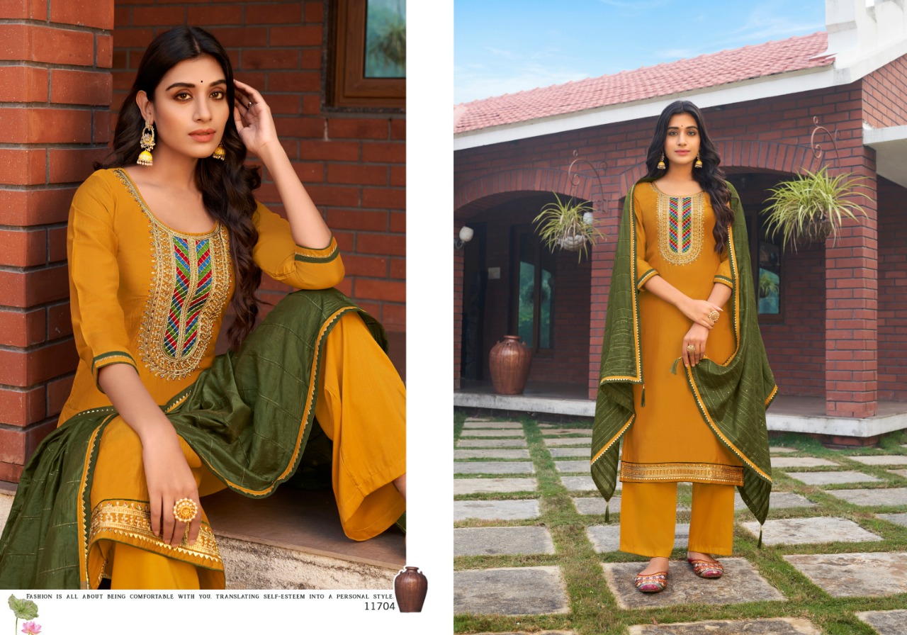 panch ratna kilory silk catchy look salwar suit catalog