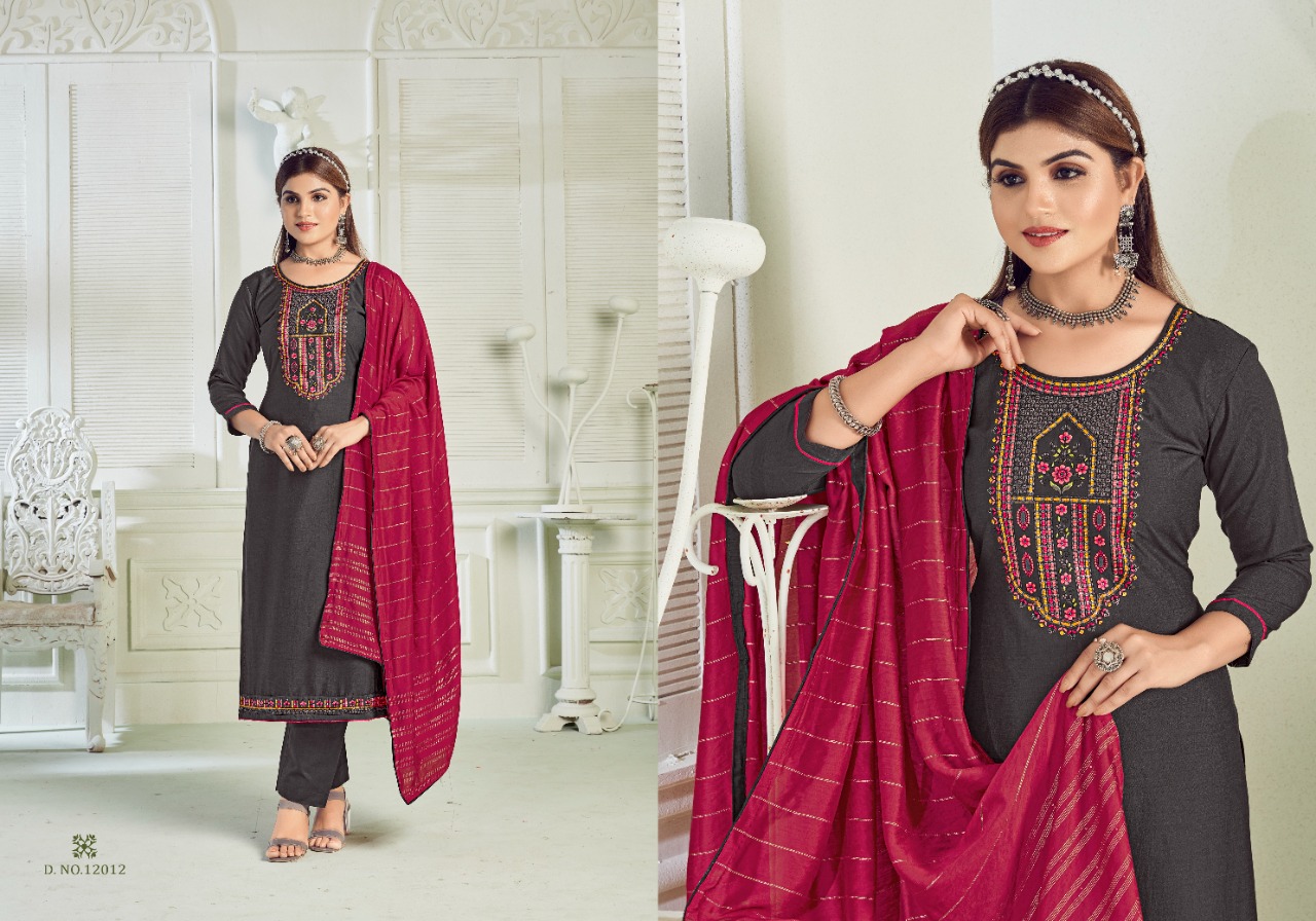 panch ratna princess parampara silk gorgeous look salwar suit catalog