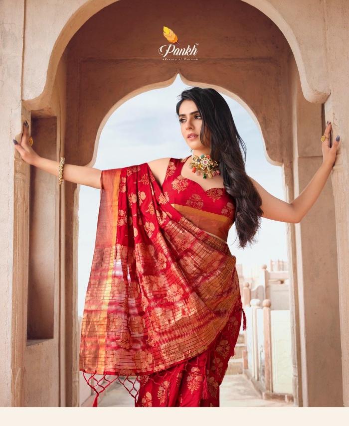 pink lotus pankh parmpara silk vol 3 silk regal look saree catalog