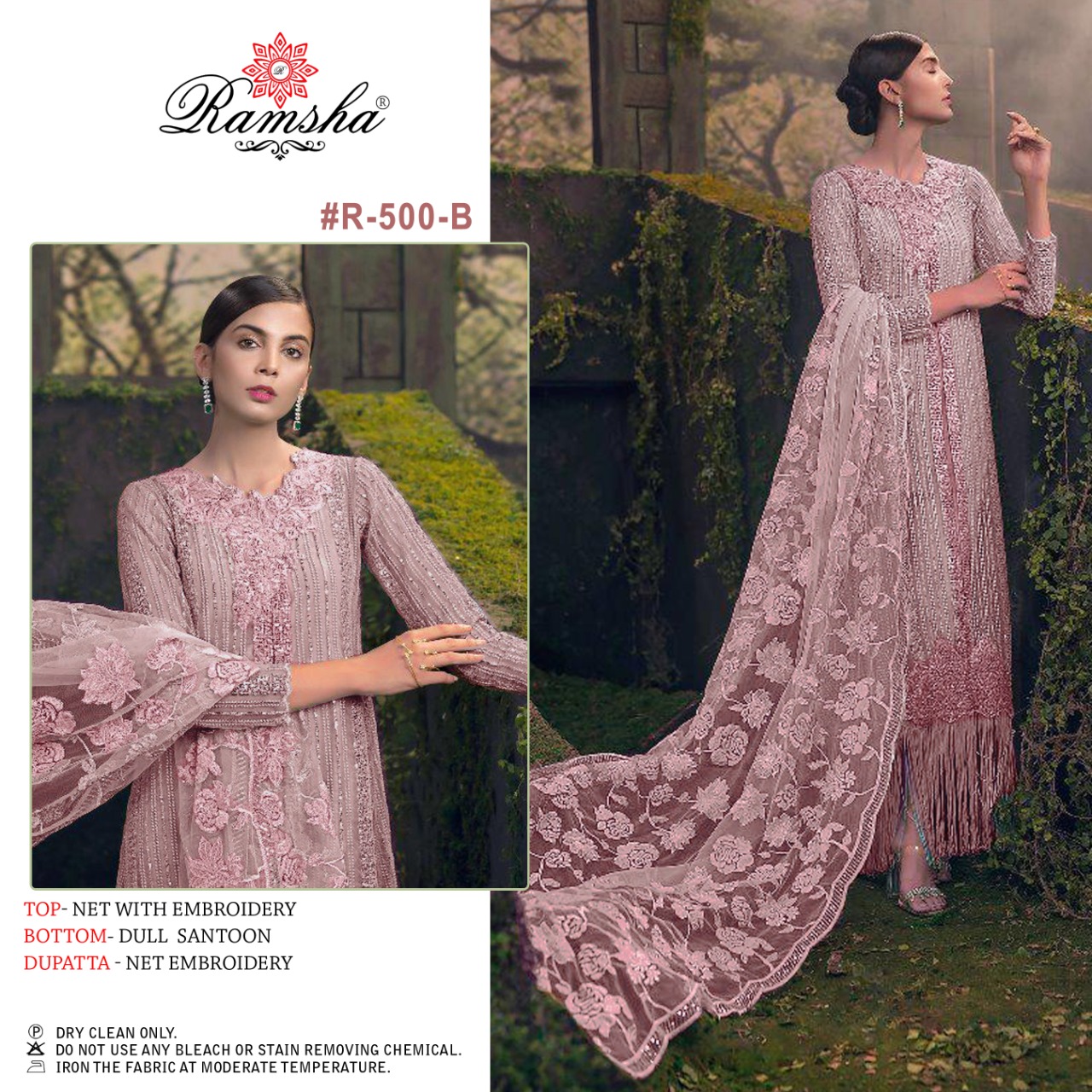 Ramsha Ramsha R-500 B  Salwar Kameez Net Singles