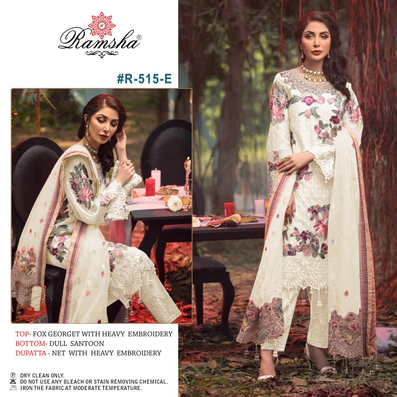 Ramsha Ramsha R-515 E Salwar Kameez Georgette Singles