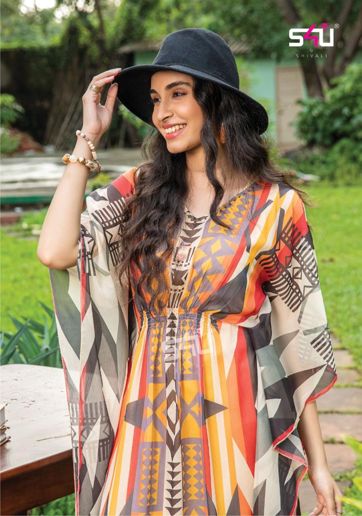 s4u tropical kaftans vol 2 fancy elegant kurti catalog