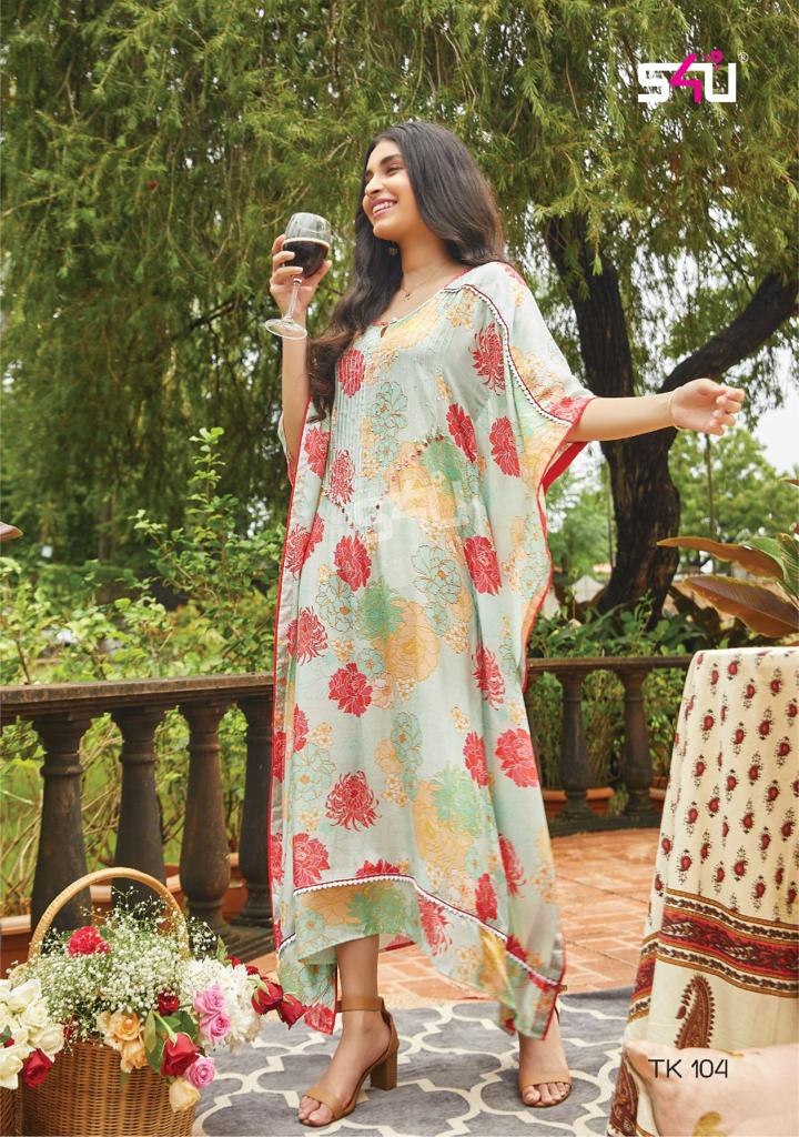 s4u tropical kaftans vol 2 fancy elegant kurti catalog