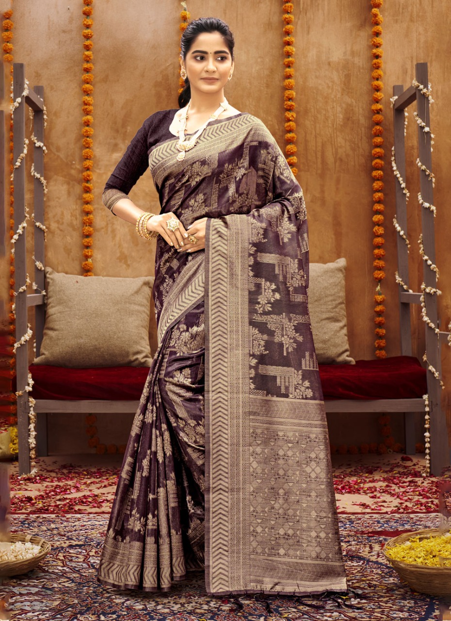 sangam print meghana cotton attractive look saree catalog