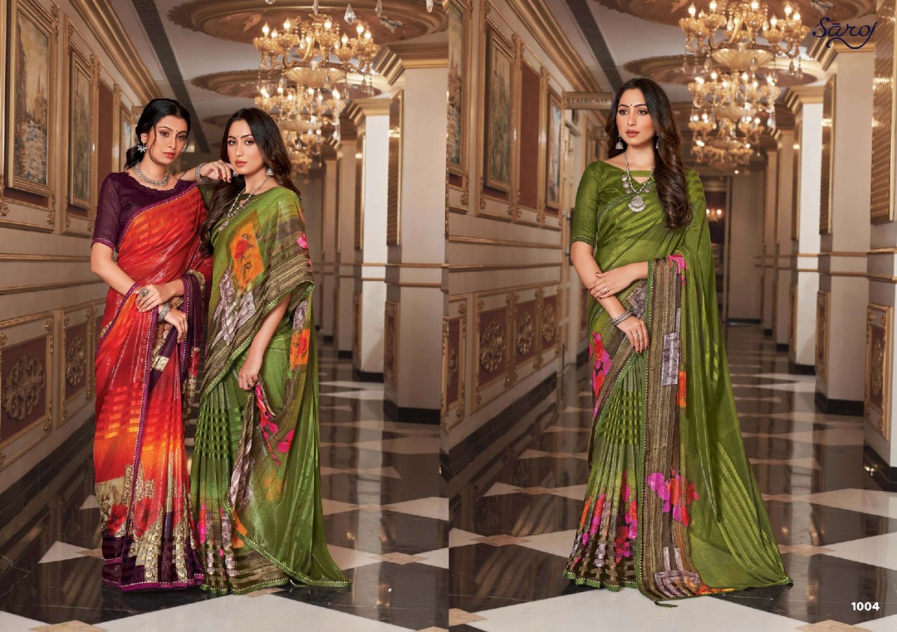 saroj saree dolly decent look saree catalog