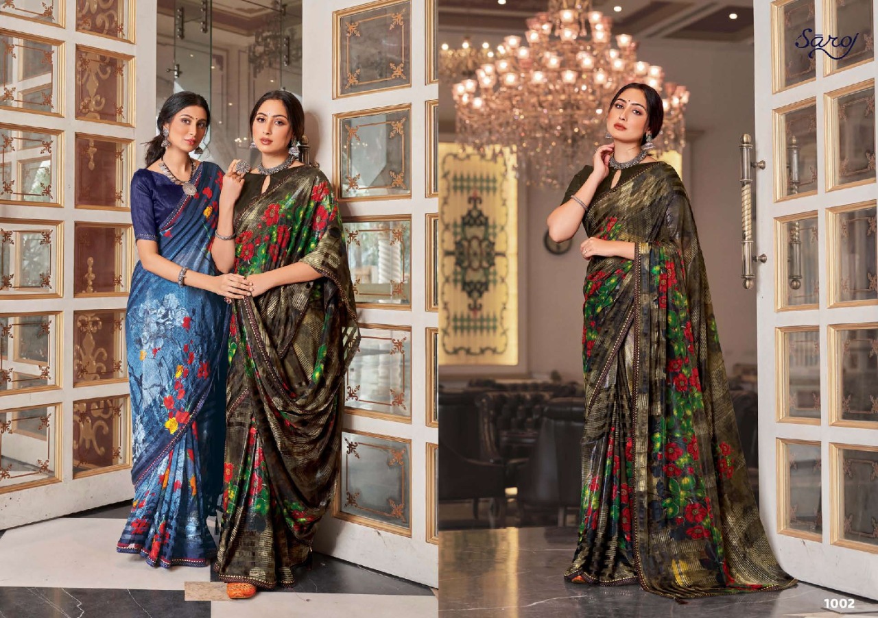 saroj saree dolly decent look saree catalog