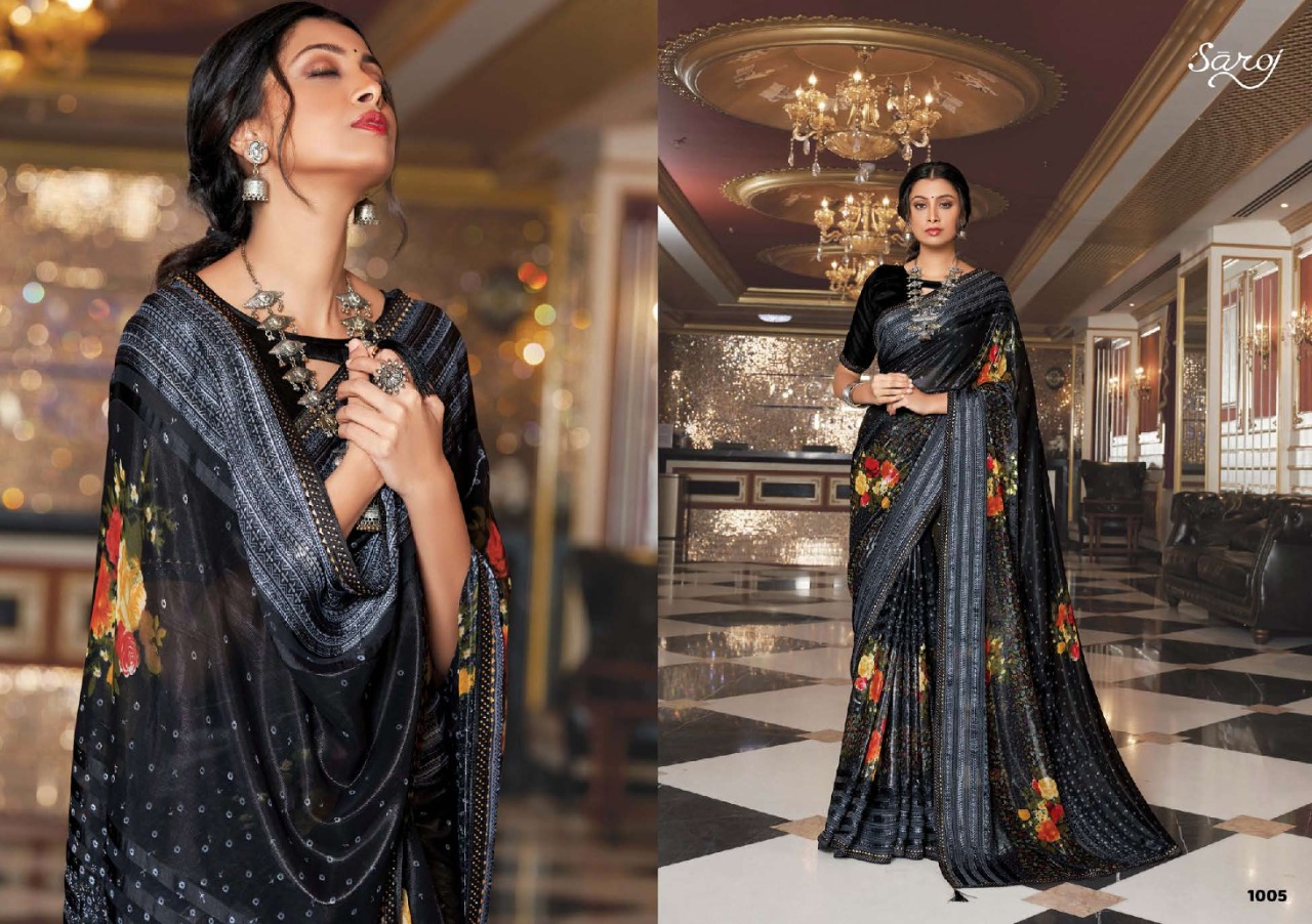 saroj saree dolly decent look saree catalog