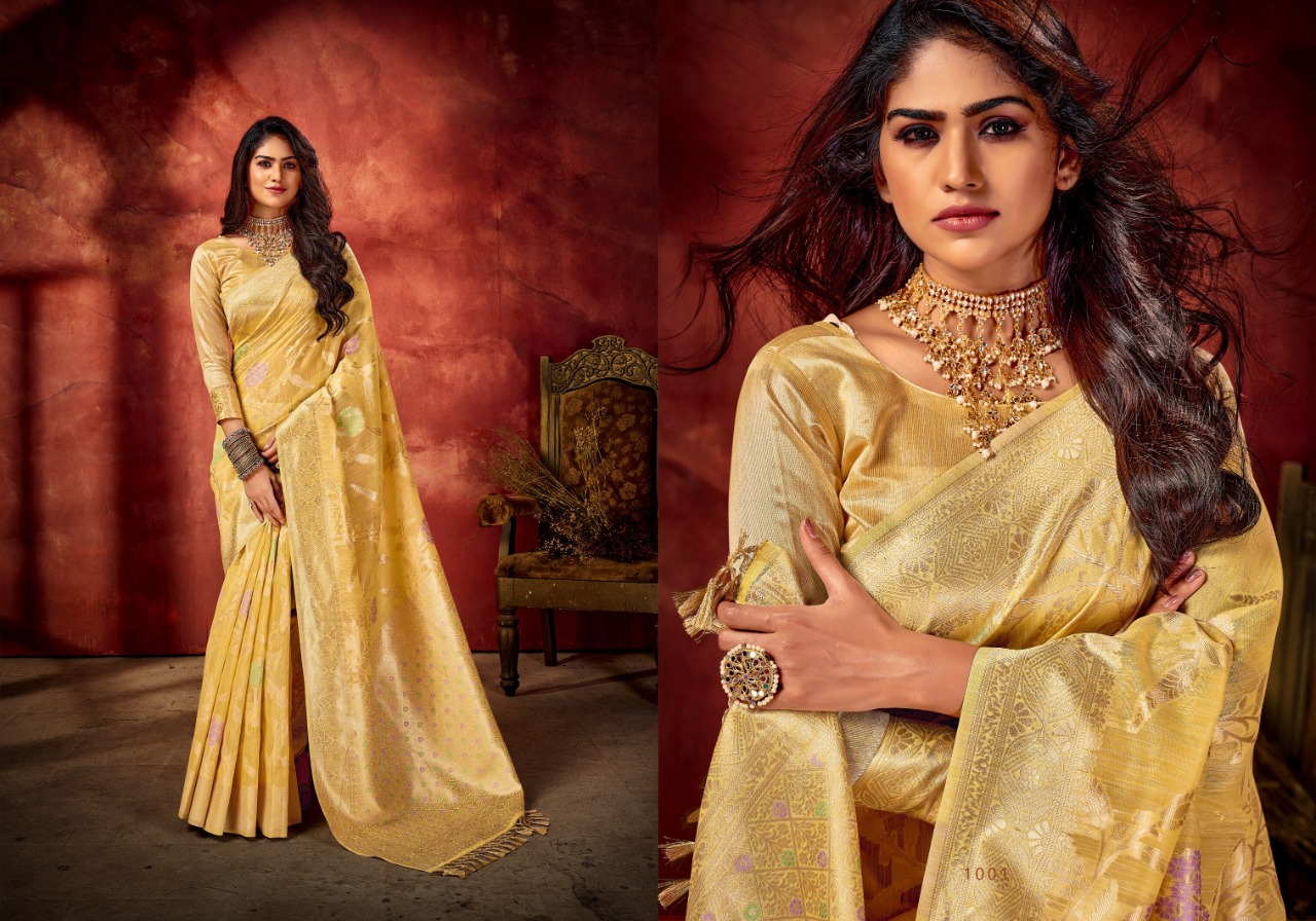 saroj saree Maniratna Vol 5 linen regal look saree catalog