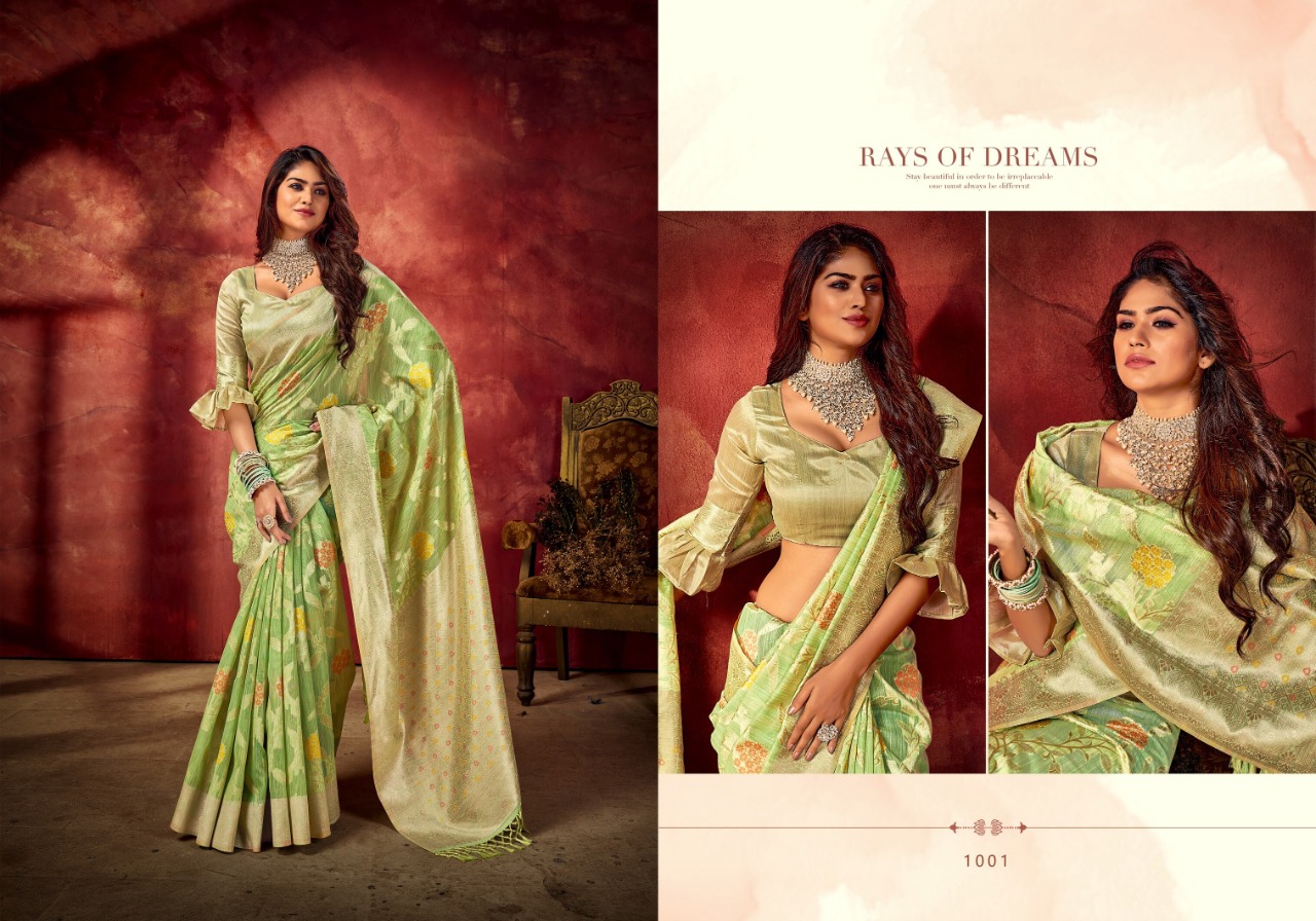 saroj saree Maniratna Vol 5 linen regal look saree catalog