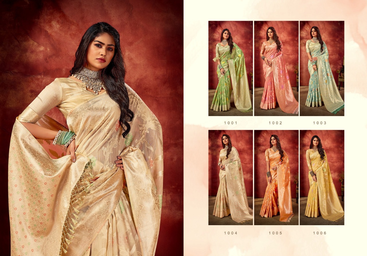 saroj saree Maniratna Vol 5 linen regal look saree catalog