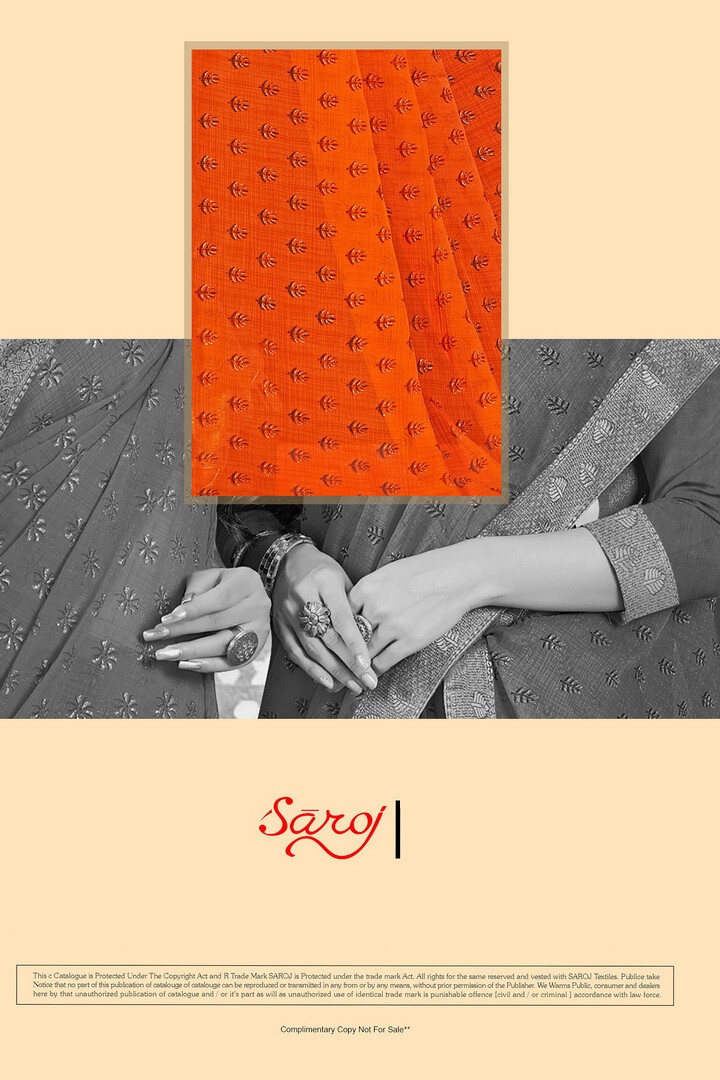 saroj saree parampara chiffon regal look saree catalog