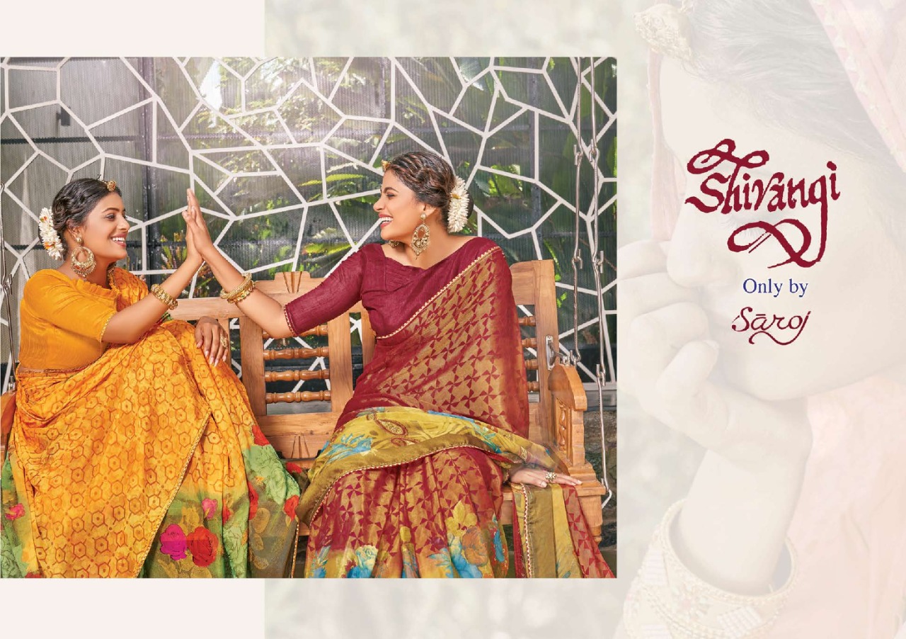 saroj saree shivangi brasso gorgeous look saree catalog