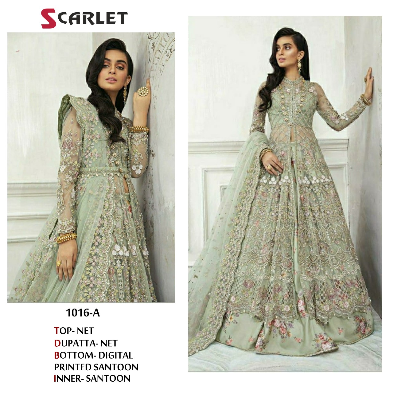 scarlet Scarlet 1016 A Salwar Kameez NET Singles