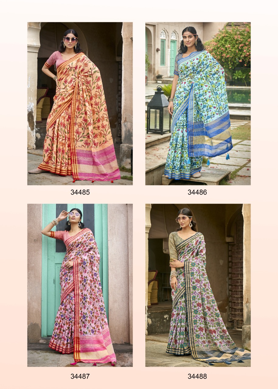 Shakunt Weaves ranisa Art Digital Silk exclusive printed saree catalog