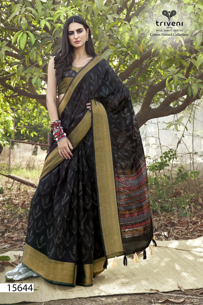 triveni saree admire cotton authentic fabric saree catalog