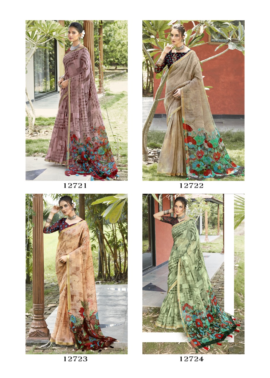 triveni saree prayosha cotton authentic fabric saree catalog