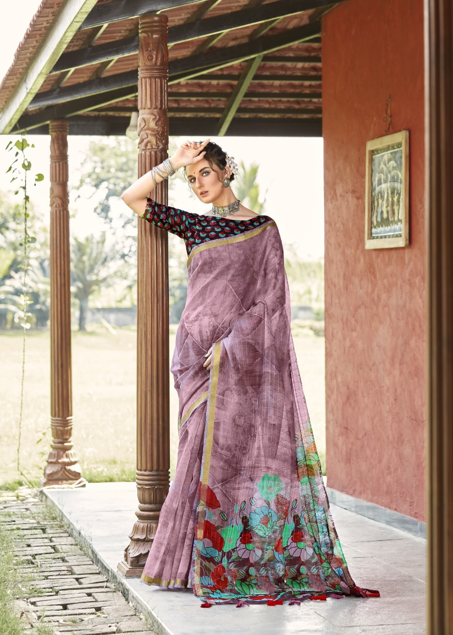 triveni saree prayosha cotton authentic fabric saree catalog