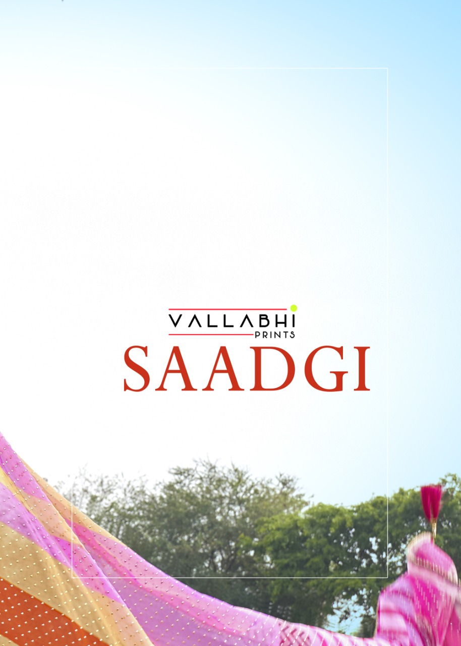 vallabhi print saadgi georgette decent print saree catalog