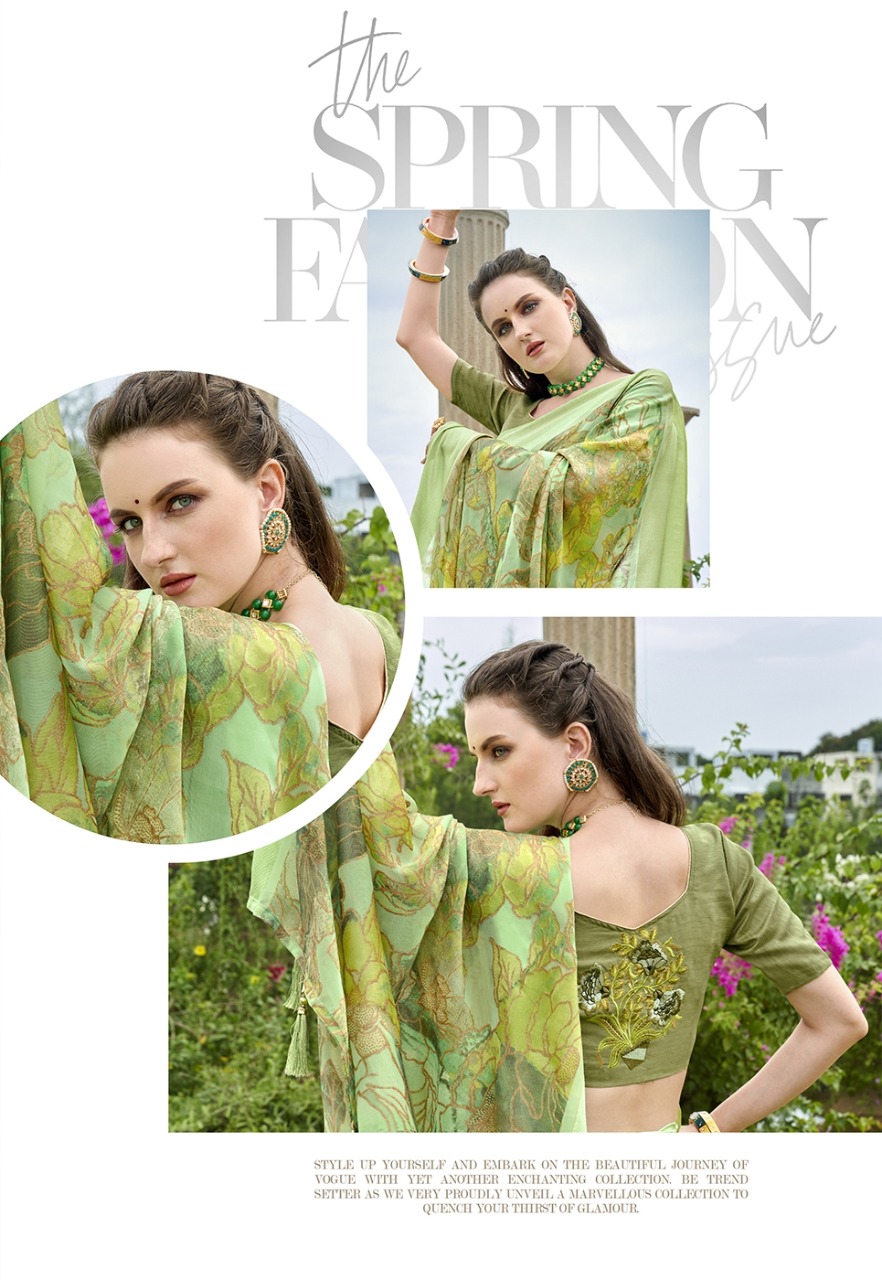 vallabhi print vaamsi Brasso exclusive print saree catalog